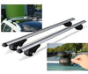 SET2 Bare Transversale Portbagaj din Aluminiu cu antifurt, pentru toate masinile dotate cu bare longitudinale
