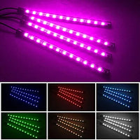 Benzi Ambientale 12LED Auto 8 Culori Telecomanda