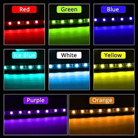 Benzi Ambientale 12LED Auto 8 Culori Telecomanda