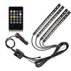 Benzi Ambientale 12LED Auto 8 Culori Telecomanda