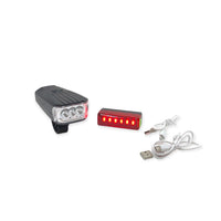 Lanterna bicicleta+stop cu 6 Led-uri si incarcare USB inclus ,din plastic ABS ,rezistenta la uzura