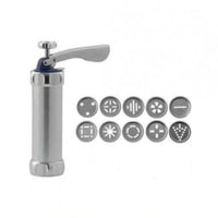 Aparat pentru fursecuri, biscuiti cu 10 forme, 4 palnii din inox