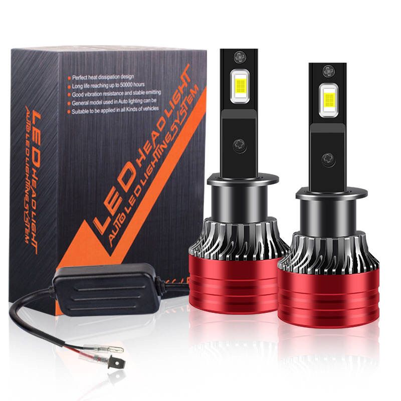 Set 2 Becuri LED H9 COB F2, 100W, Ventilator, 6000K, 12000LM