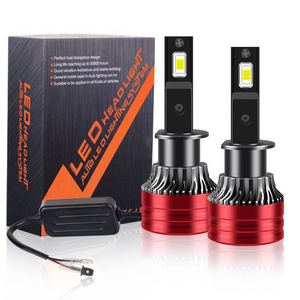 Set 2 Becuri LED H9 COB F2, 100W, Ventilator, 6000K, 12000LM