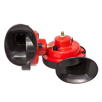 Claxon dublu  , 12 V, Rosu