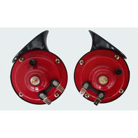 Claxon dublu  , 12 V, Rosu