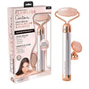 Set aparat de Masaj Facial si Corporal cu Vibratii, Rola din Jad Natural, antirid, lifting facial