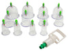 Set 12 ventuze din silicon, cu vacuum, pentru masaj